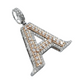 14k Diamond Initial Pendant