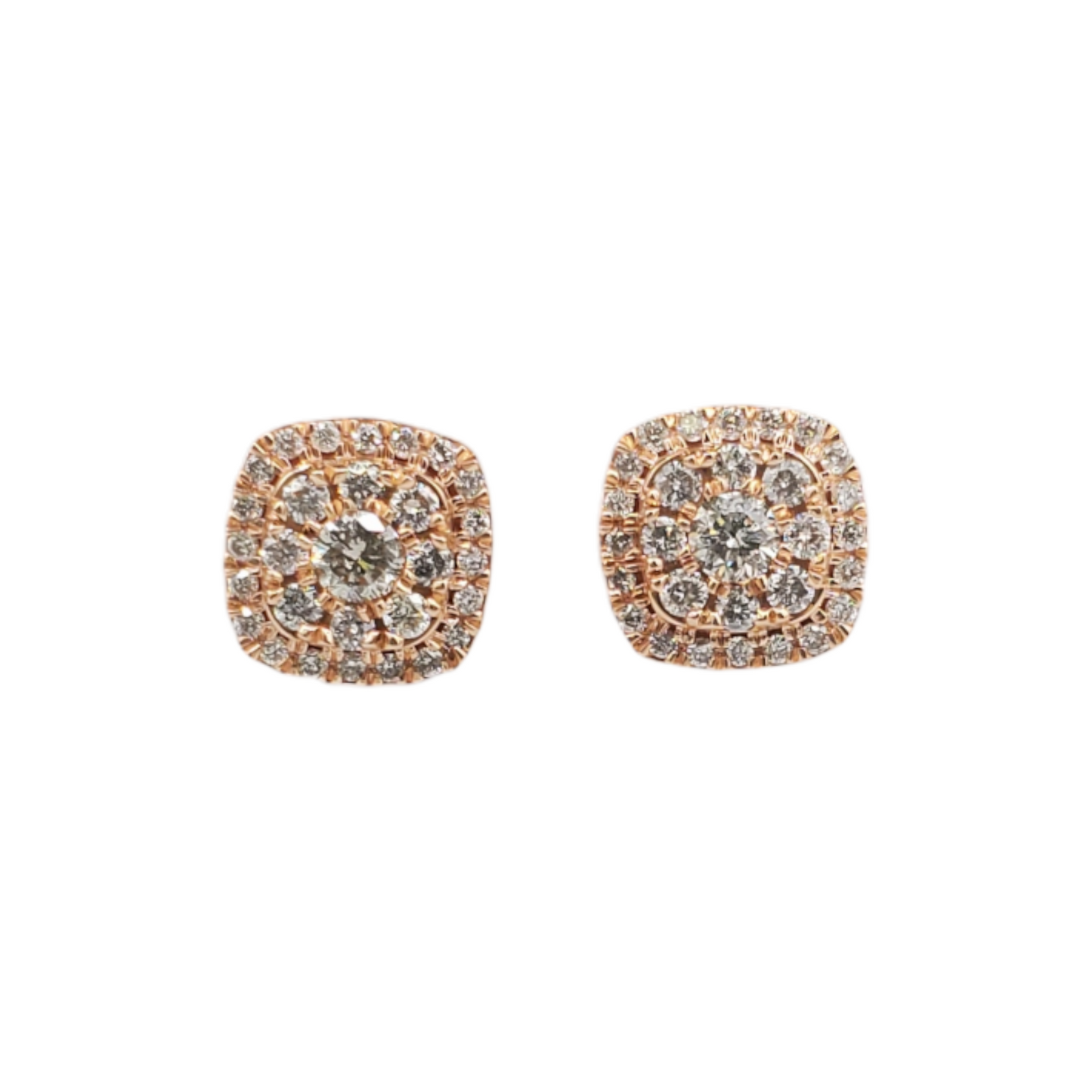 14k Gold Diamond Earrings #14616