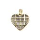 10k Gold Diamond Heart Pendant #21392