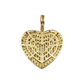 10k Gold Diamond Heart Pendant #16369