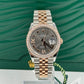 Rolex Steel and Everose Rolesor Datejust 36 Watch - Diamond Bezel - Dark Rhodium Roman Dial - Jubilee Bracelet - 126281RBR dkrdr69j