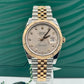 Rolex Steel and Everose Rolesor Datejust 41 Watch - Fluted Bezel - Sundust Diamond Dial - Jubilee Bracelet - 126331 sudj