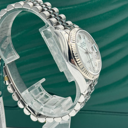 Rolex Datejust 278274 31MM Mother Of Pearl Diamond Dial With Stainless Steel Jubilee Bracelet