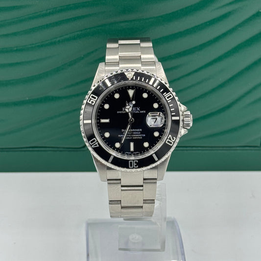 Rolex Submariner Date 16610 40MM Black Dial With Stainless Steel Oyster Bracelet