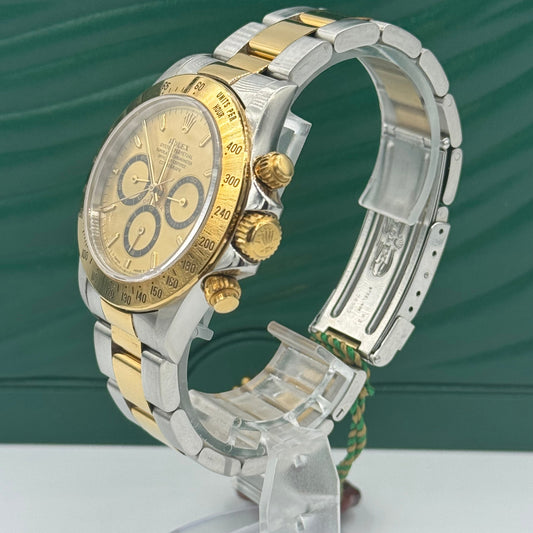 Rolex Cosmograph Daytona 16523 40MM Champagne Index Dial With Two Tone Oyster Bracelet