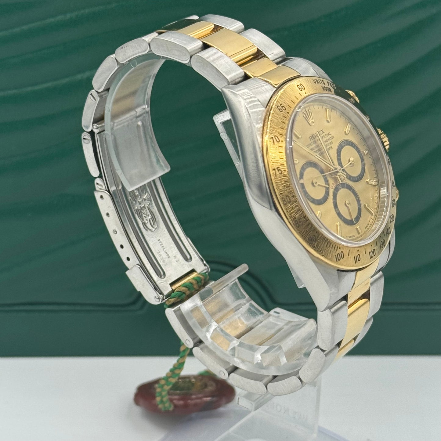 Rolex Cosmograph Daytona 16523 40MM Champagne Index Dial With Two Tone Oyster Bracelet