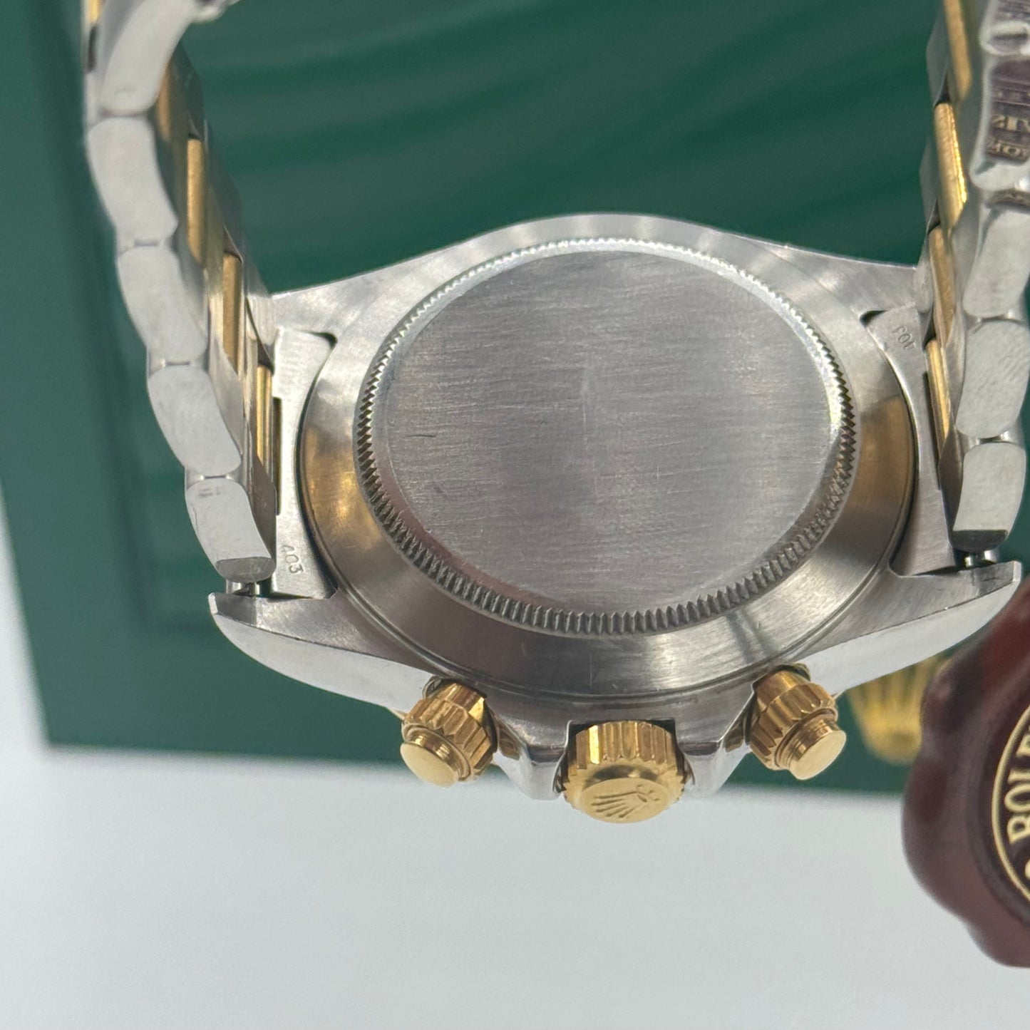 Rolex Cosmograph Daytona 16523 40MM Champagne Index Dial With Two Tone Oyster Bracelet