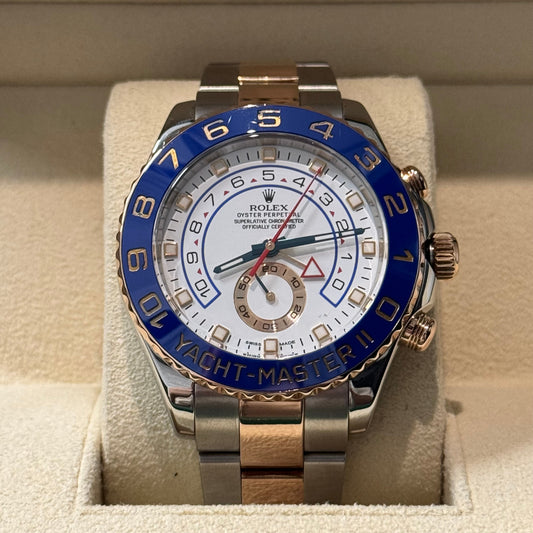 Rolex Yacht-Master II 116681 44MM White Dial With Two Tone Oyster Bracelet