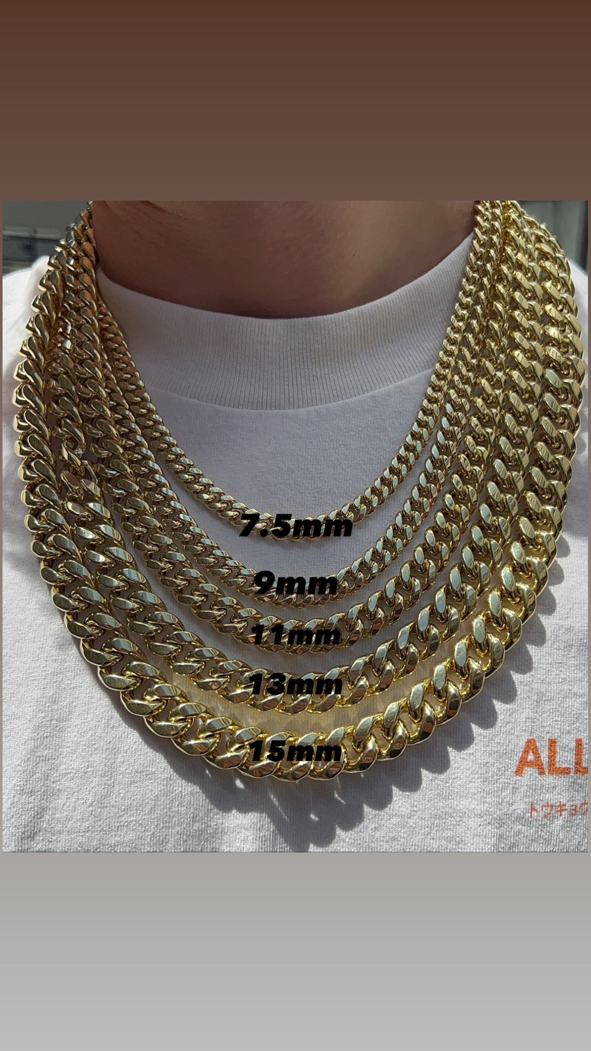 Hollow miami online cuban link 14k