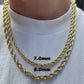 14K Gold- Hollow Rope Chain