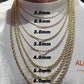14K Gold- Hollow Rope Chain