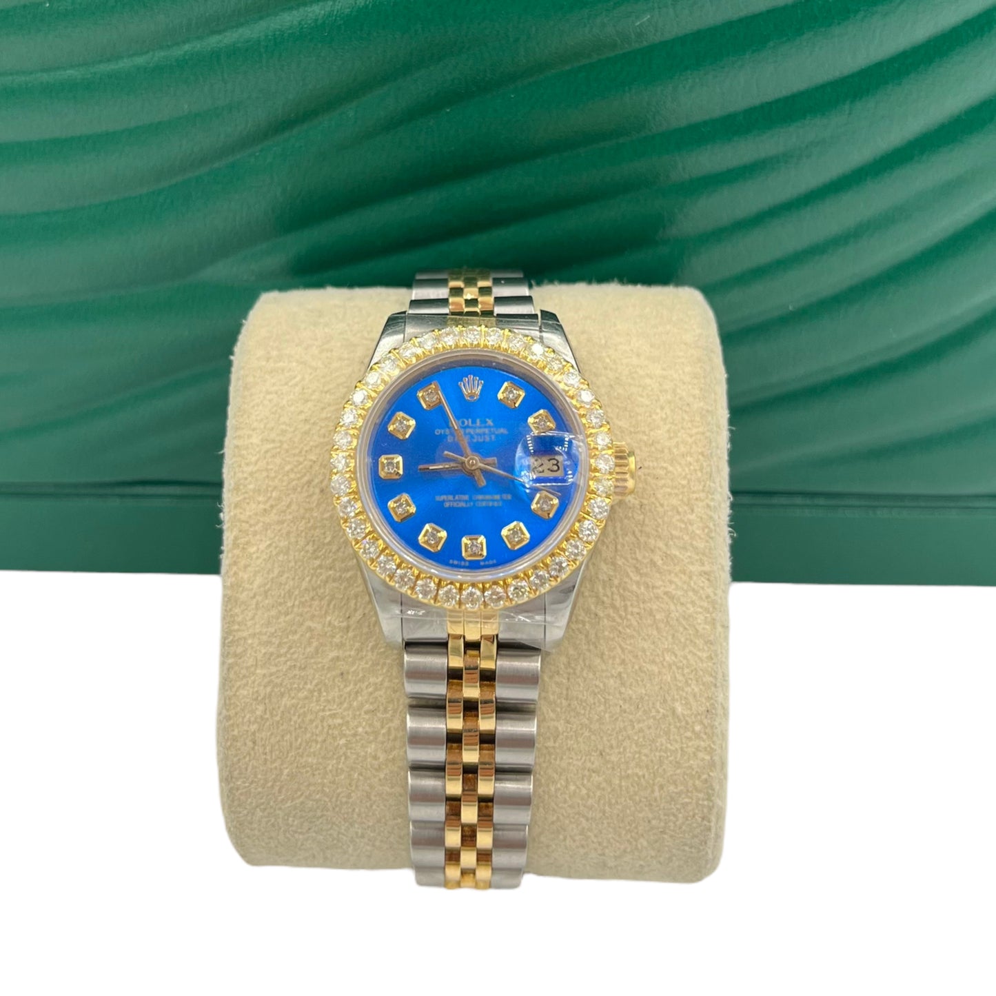 Ladies Datejust 26mm Two Tone Yellow Gold/Stainless Steel Jubilee Bracelet Single Row Diamond Bezel