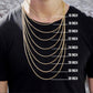 10K Gold- Solid Rope Chain (Rose Gold)