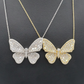 14k Baguette Diamond Butterfly With 7.30 Carats Of Diamonds #27541