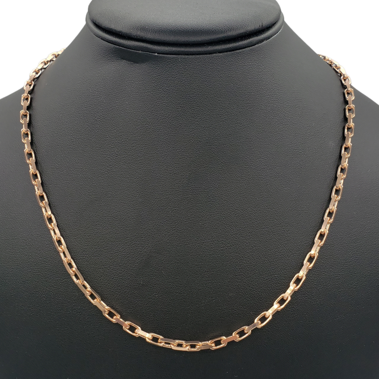 14K Gold- Solid Hermes Link Chain (Rose Gold)