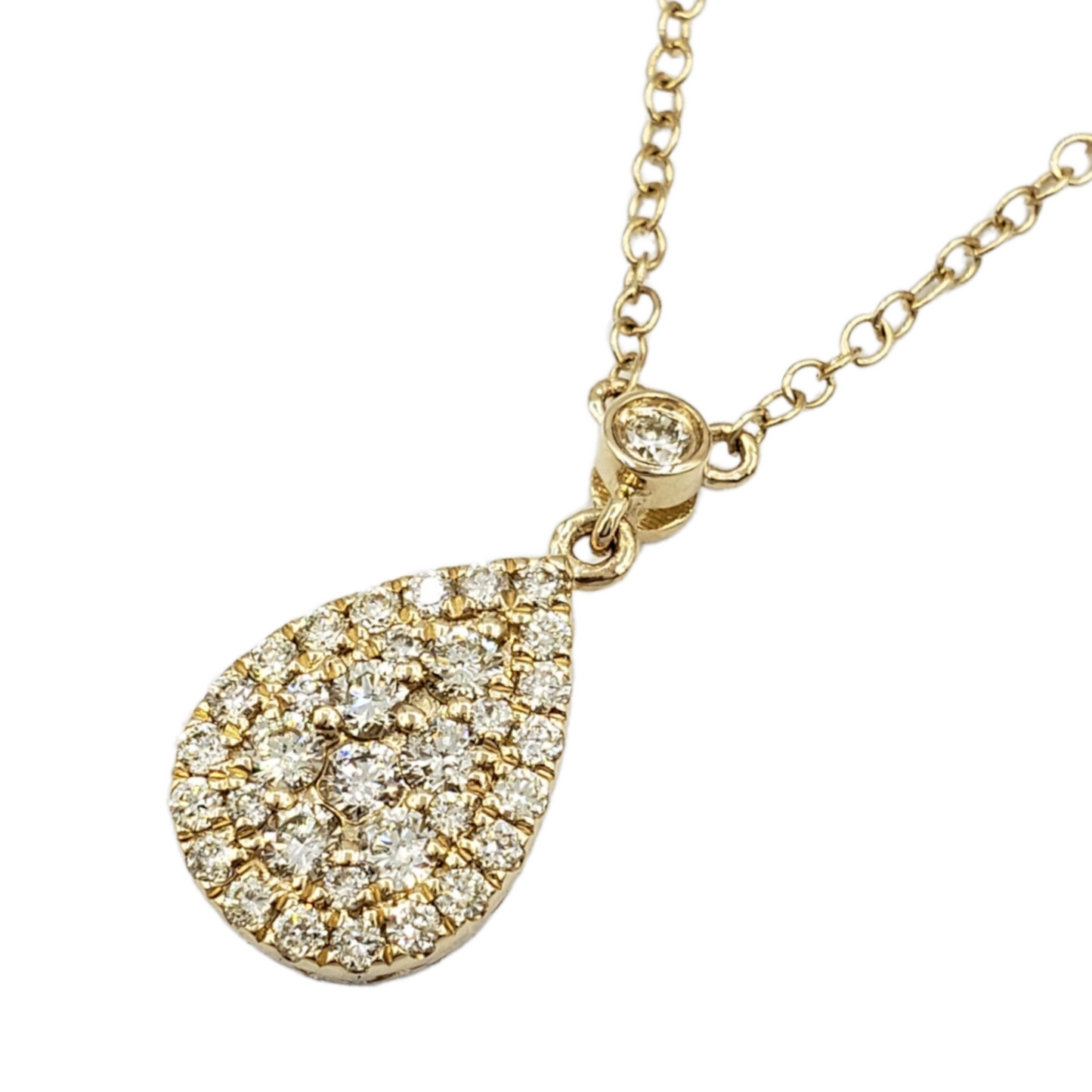 14k Diamond Tear Drop  #27255