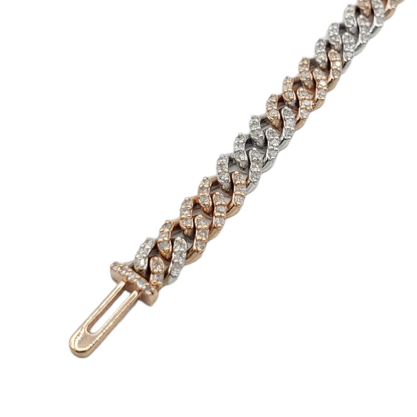 10K Gold- Iced Out Diamond Miami Cuban Bracelets (6mm)