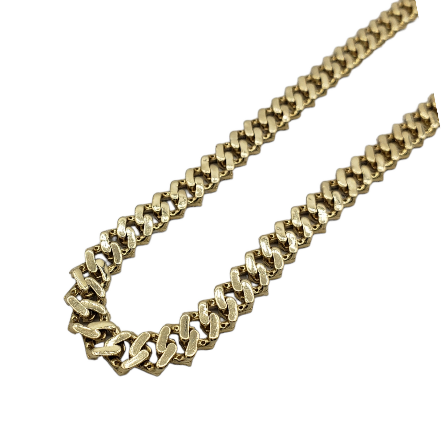 10K Gold- Iced Out Diamond Miami Cuban Chains (6.5mm)