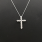 14k Diamond Cross With .84 Carats Of Diamonds and Rollo chain #27553