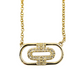 14k Diamond Paperclip #27046