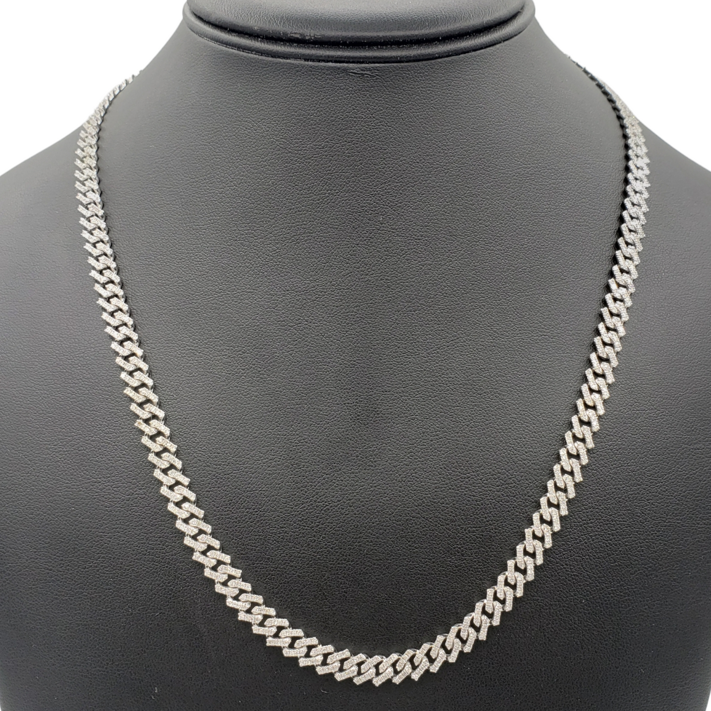 10K Gold- Iced Out Diamond Miami Cuban Chains (6.5mm)