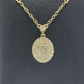 14k Diamond Oval Pendant #27252