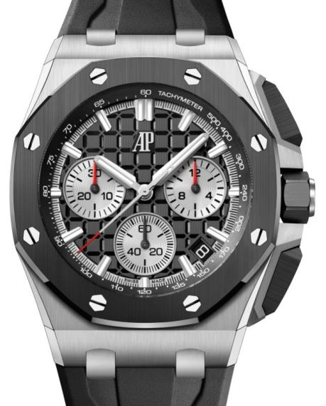 Audemars Piguet Royal Oak Offshore Chronograph 26420SO.OO.A002CA.01 Black Dial on Rubber Strap Papers 2023