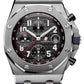 Audemars Piguet Offshore "Vampire" Chronograph 26470ST.OO.A101CR.01 Black Dial on Leather Strap Complete