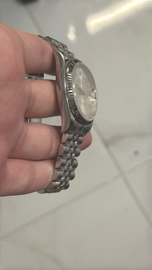 Rolex Datejust 116234 Silver Dial on Jubilee Papers
