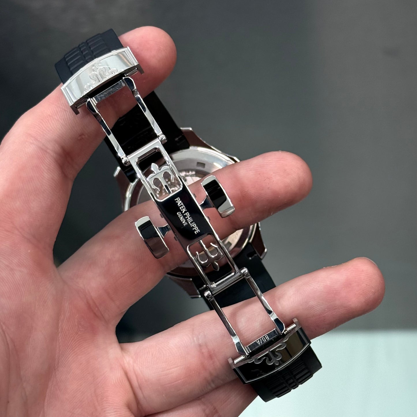 Patek Philippe Aquanaut 5167A-001 Black Dial on Strap Complete 2021