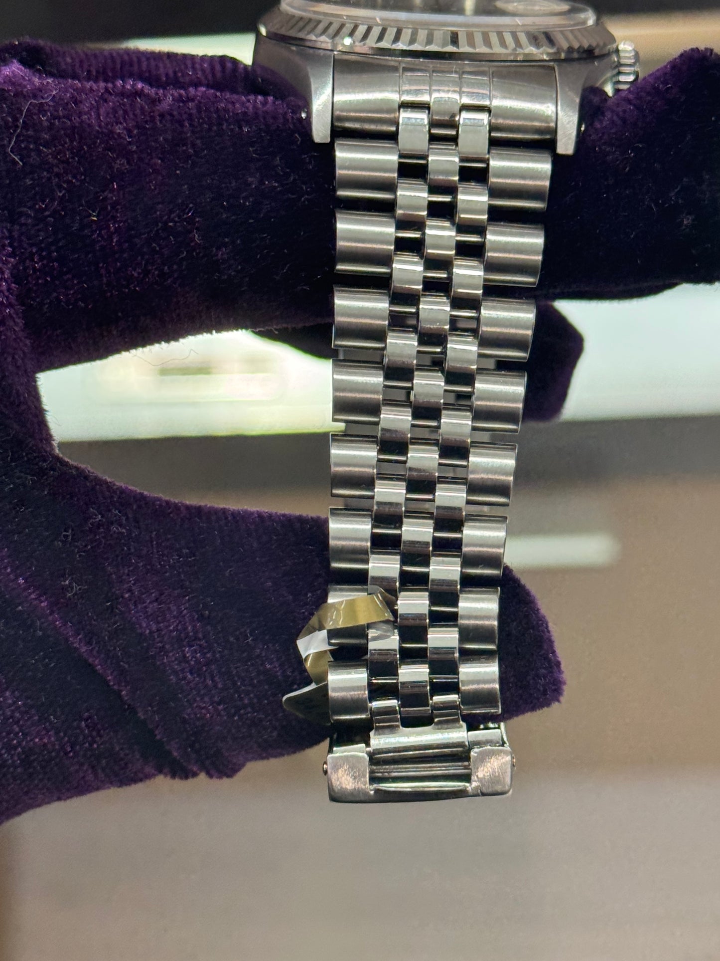 Rolex Datejust 16234 Silver Stick Dial on Jubilee