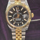 Rolex SkyDweller 326933 Black Index Dial on Jubilee Papers