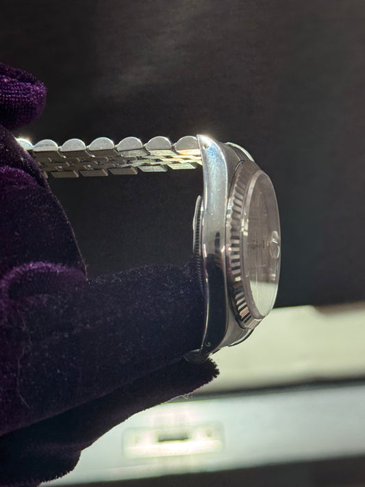 Rolex Datejust 16234 Silver Stick Dial on Jubilee