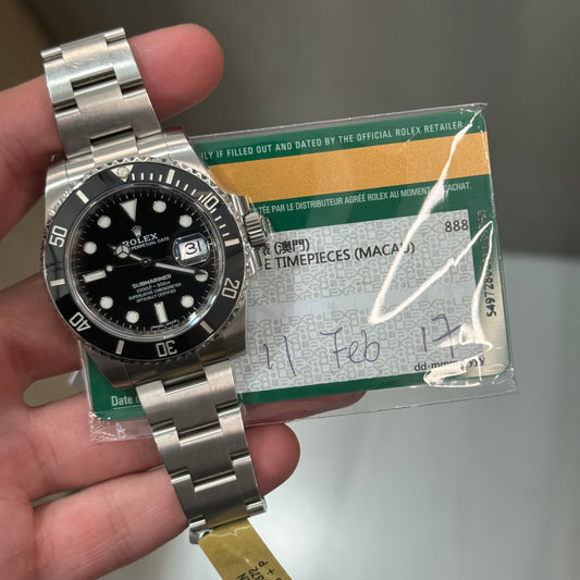 Rolex Submariner 116610LN Black Dial on Oyster Papers