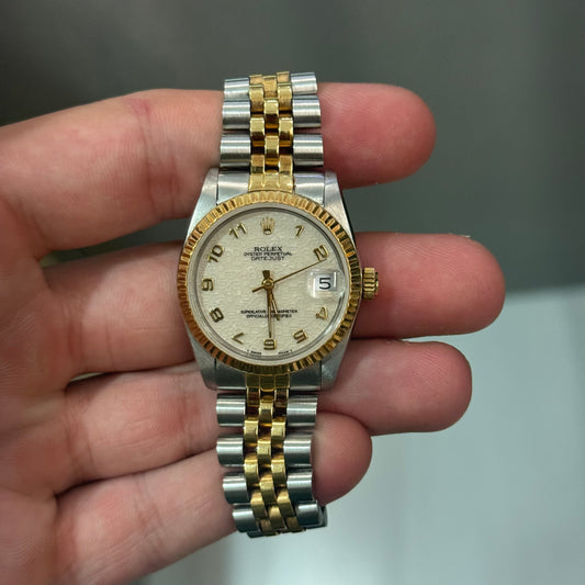 Rolex 68273 White Arabic Computer Dial on Jubilee