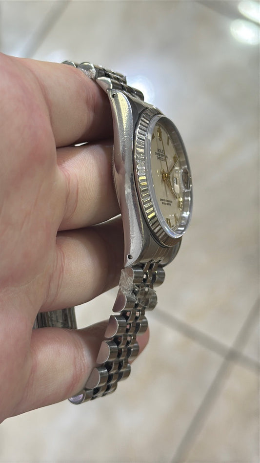Rolex D/J 16234 Silver Roman Dial on Jubilee