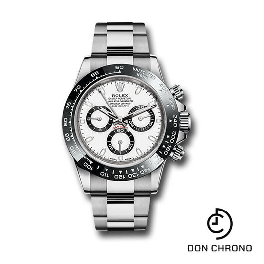 Rolex Steel Cosmograph Daytona 40 Watch - White Panda Index Dial - 116500LN w