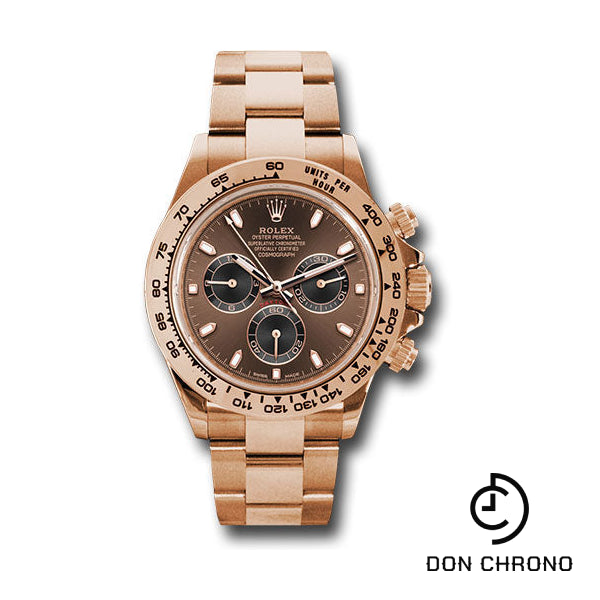 Rolex Everose Gold Cosmograph Daytona 40 Watch - Chocolate and Black Index Dial - 116505 chocbki