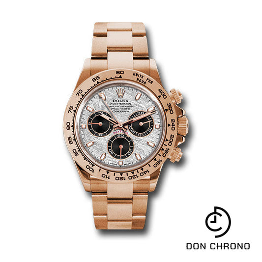 Rolex Everose Gold Cosmograph Daytona 40 Watch - Meteorite and Black Dial - Oyster Bracelet - 116505 mtbkio