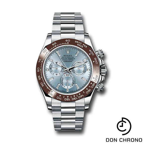 Rolex 950 Platinum Cosmograph Daytona 40 Watch - Ice Blue Diamond Dial - 116506 id