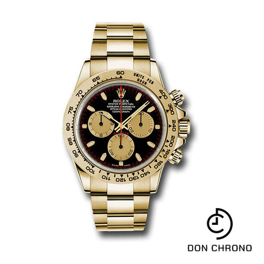 Rolex Yellow Gold Cosmograph Daytona 40 Watch - Black And Champagne Index Dial - 116508 bkchi