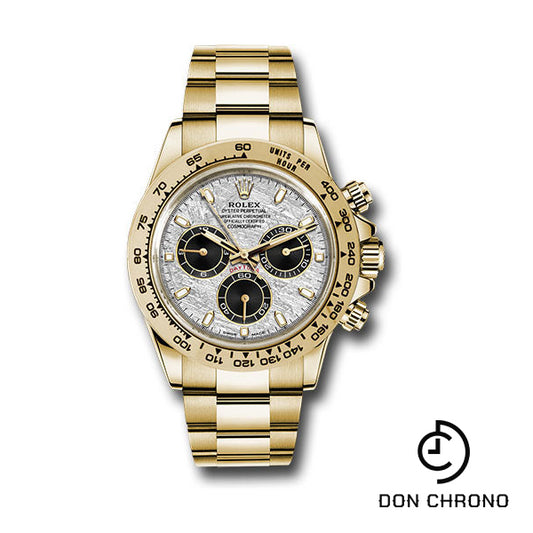 Rolex Yellow Gold Cosmograph Daytona 40 Watch - Meteorite and Black Dial - Oyster Bracelet - 116508 mtbkio