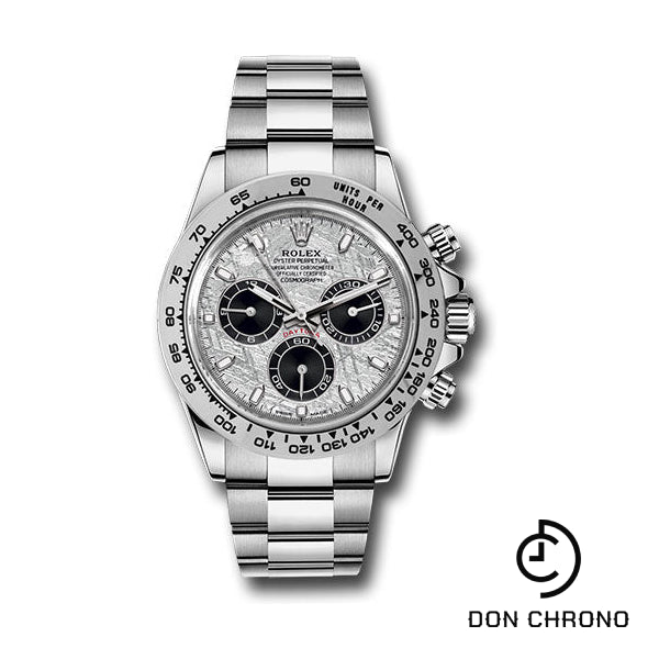 Rolex White Gold Cosmograph Daytona 40 Watch - Meteorite and Black Index Dial - Oyster Bracelet - 116509 mtbkio