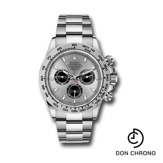 Rolex White Gold Cosmograph Daytona 40 Watch - Steel And Black Index Dial - 116509 stbk