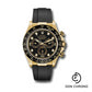 Rolex Yellow Gold Cosmograph Daytona 40 Watch - Black Diamond Dial - Black Oysterflex Strap - 116518LN bkdof