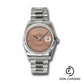 Rolex White Gold Day-Date 36 Watch - Fluted Bezel - Copper Roman Dial - President Bracelet - 118239 crp