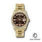 Rolex Yellow Gold Day-Date 36 Watch -  Bezel - Bulls Eye Diamond Dial - President Bracelet - 118398 bedp