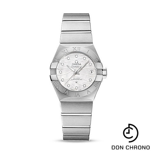 Omega Constellation Co-Axial Watch - 27 mm Steel Case - Mother-Of-Pearl Dial - 123.10.27.20.55.002
