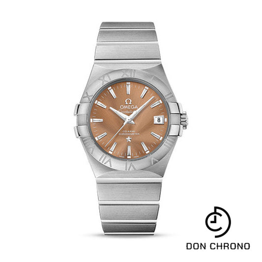 Omega Constellation Co-Axial Watch - 35 mm Steel Case - Bronze Dial - 123.10.35.20.10.001