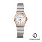 Omega Ladies Constellation Quartz Watch - 24 mm Brushed Steel And Red Gold Case - Mother-Of-Pearl Dial - 123.20.24.60.05.001